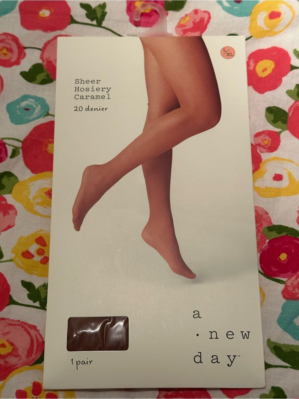 a new day Sheer Hosiery in Caramel